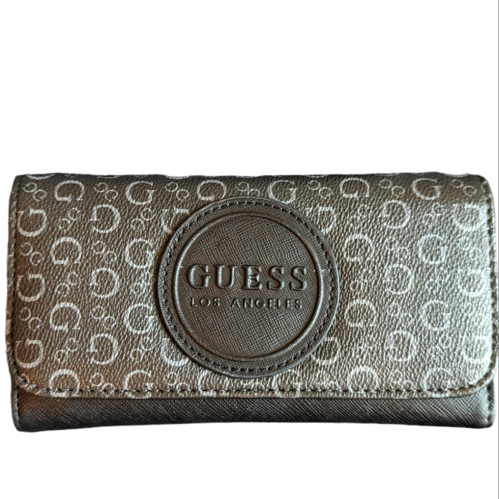 Guess black signature wallet